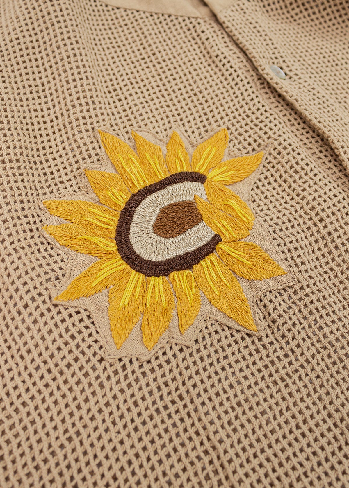 Camisa Mesh Girasoles