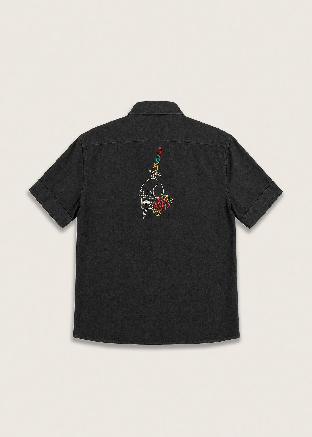 Camisa Calavera & Flores
