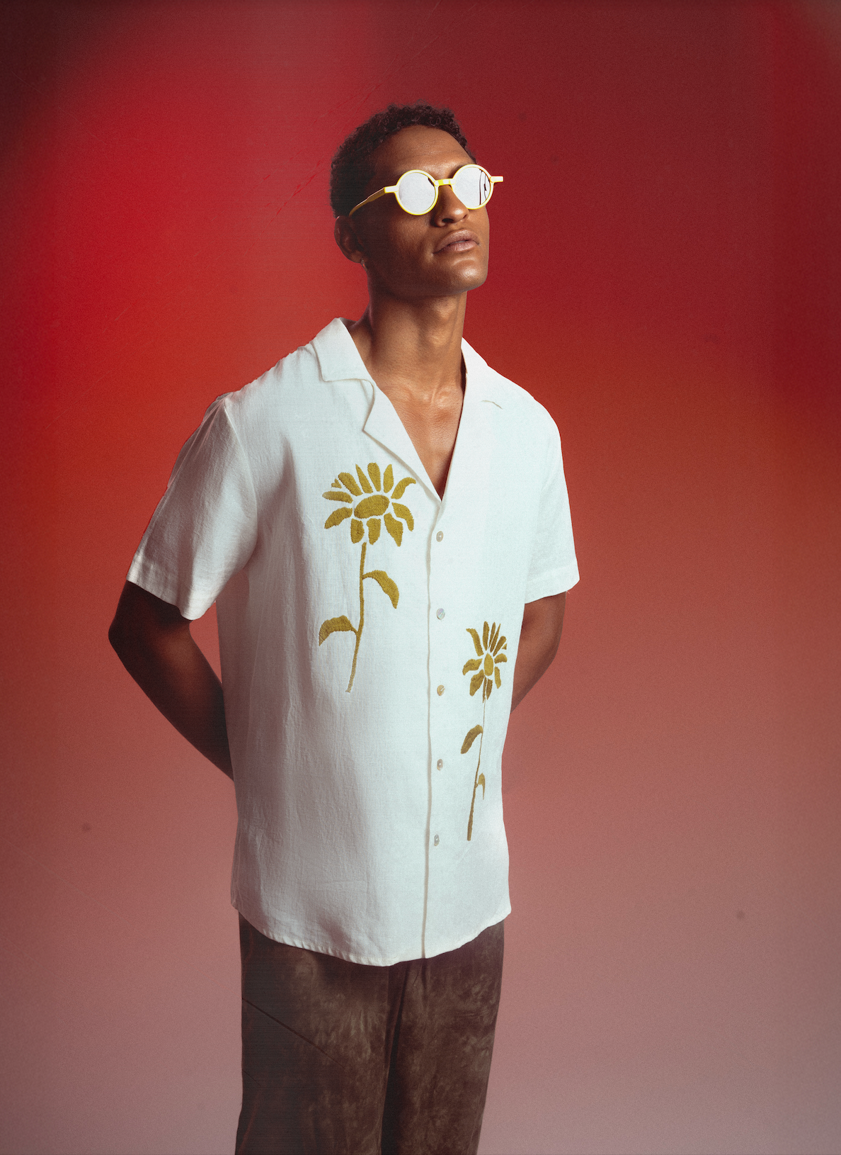 Camisa Girasoles Verde