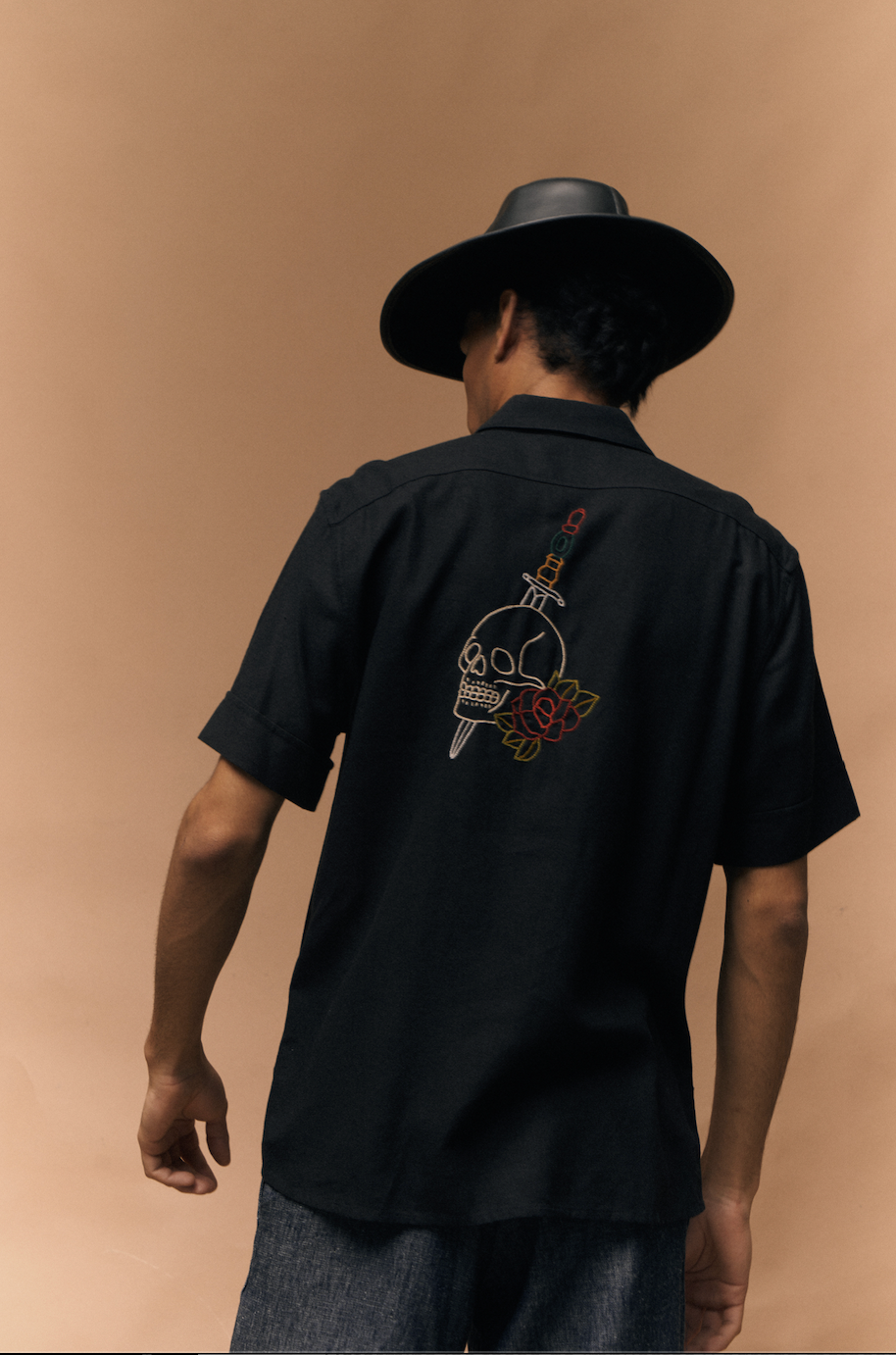 Camisa Calavera & Flores