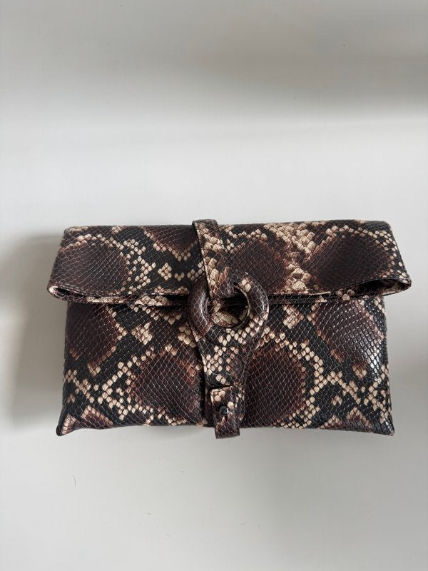 Evidennte – Aurea Savage Clutch Pitón Multicolor