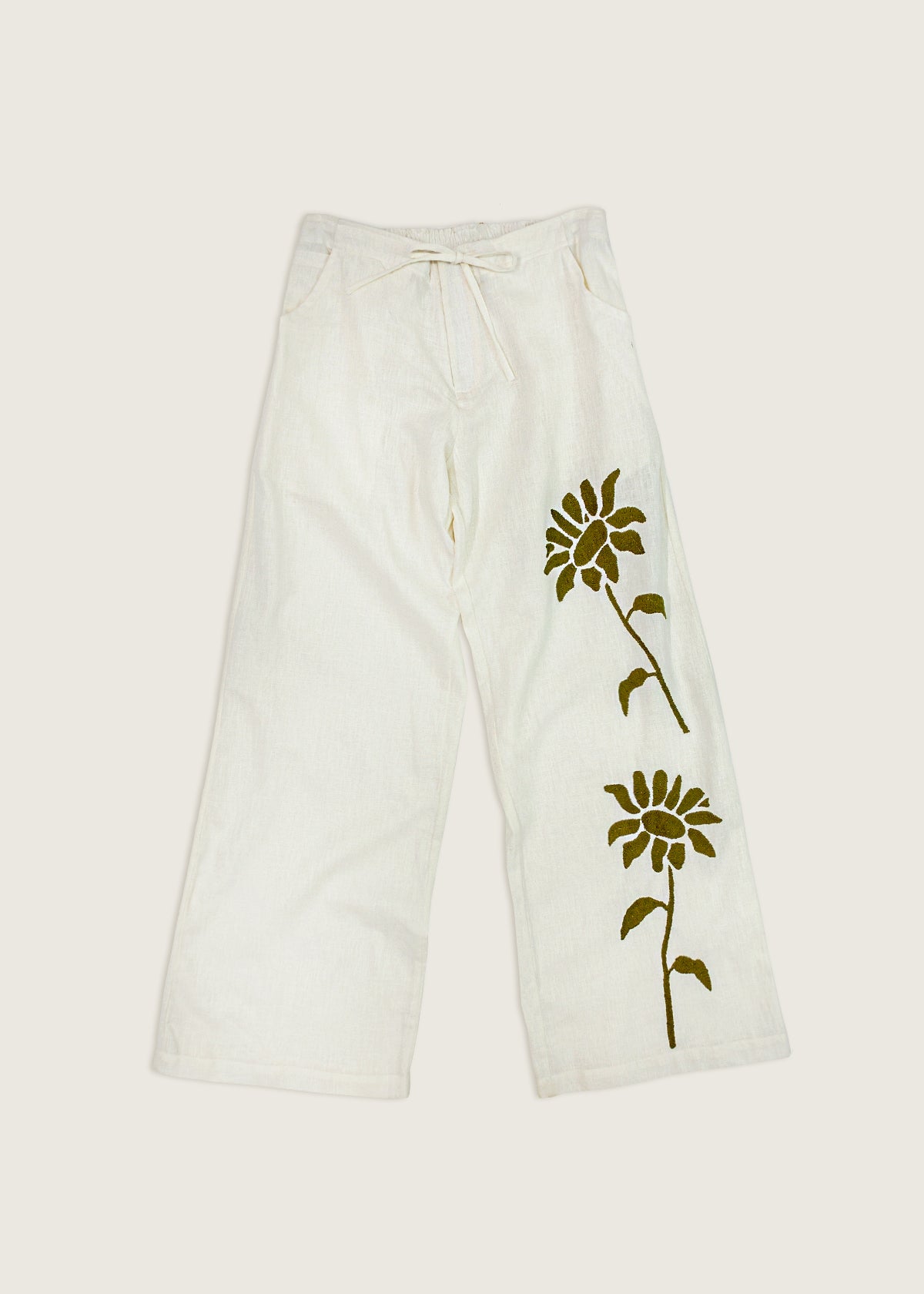 Pantalones Girasoles Verdes