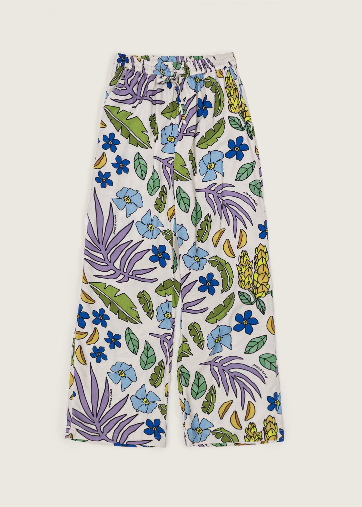 Pantalones Estampado Tropical