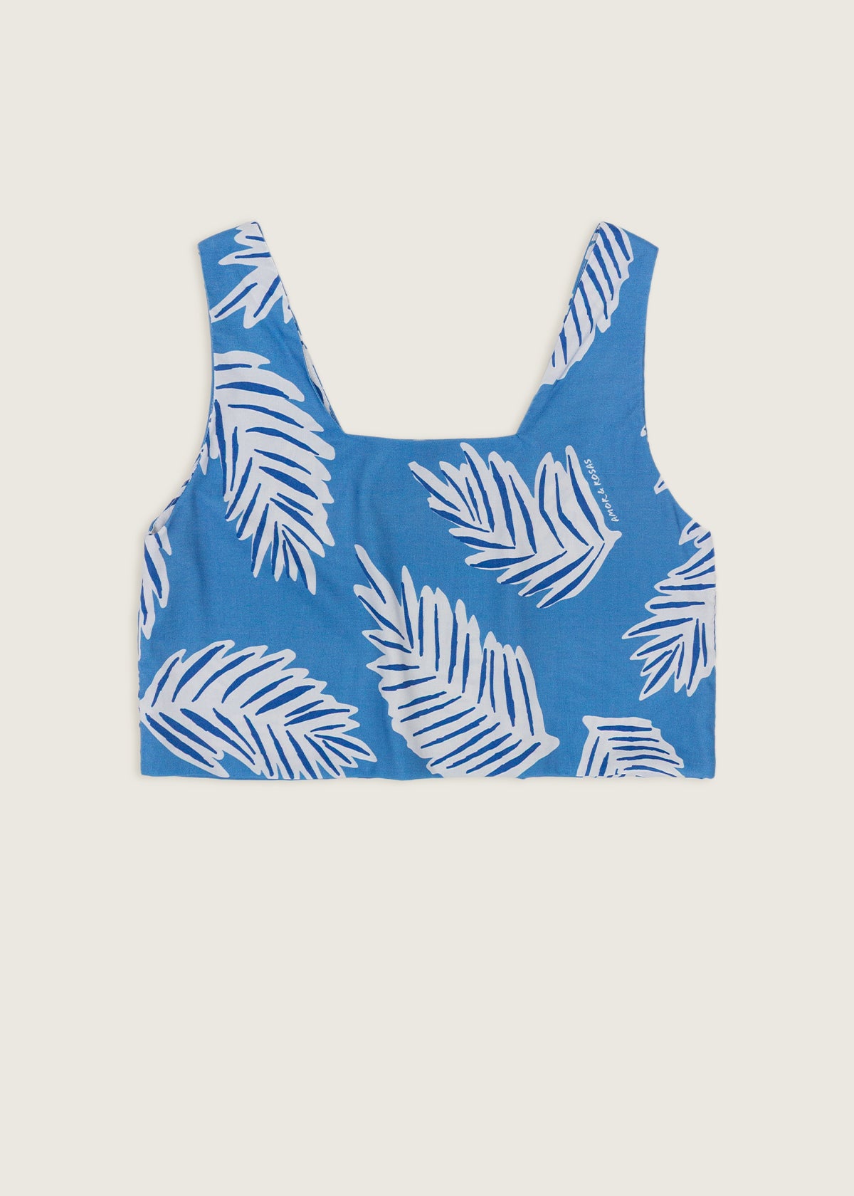 Blusa Estampada Cuadrada Palmas