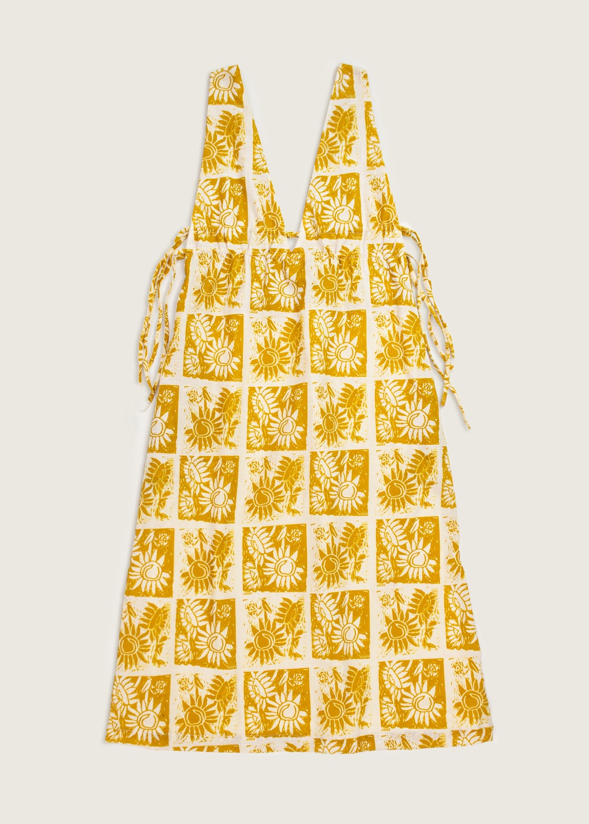 Vestido V Estampado Maravilla Ajedrez