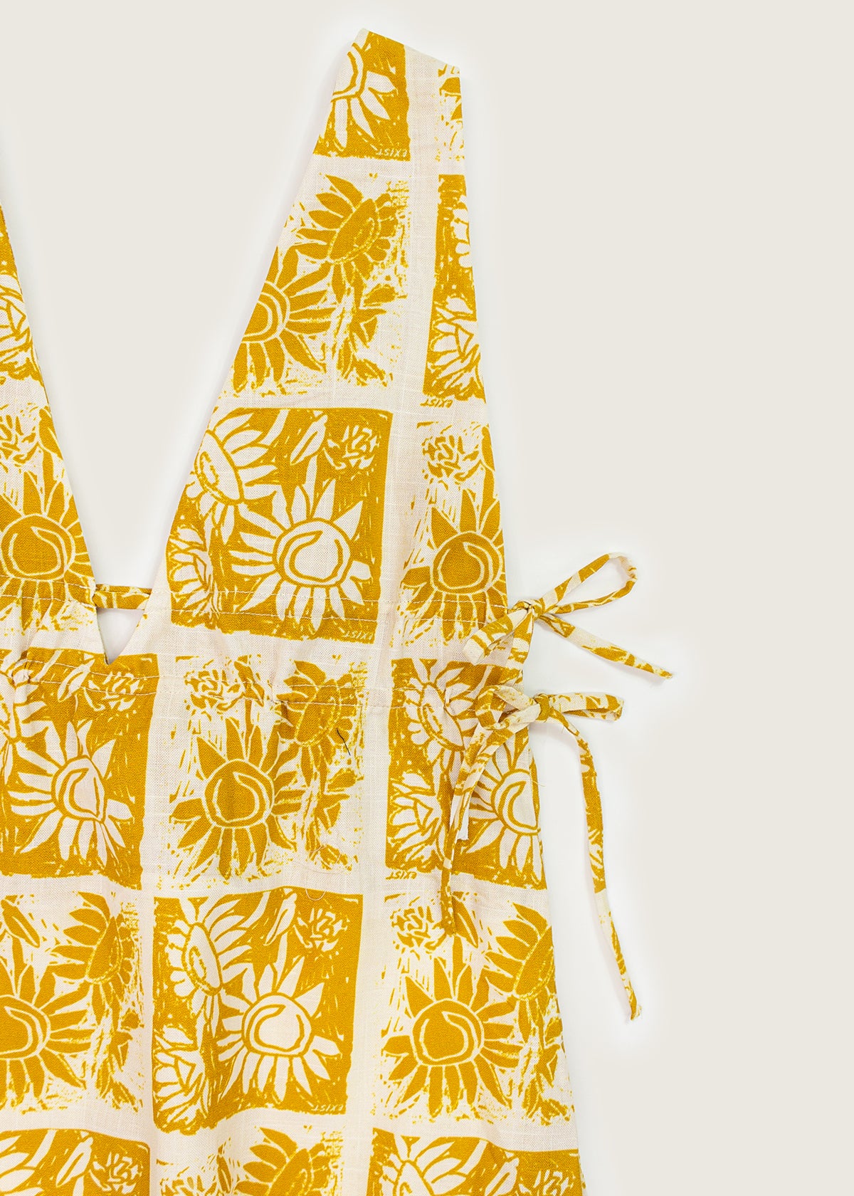 Vestido V Estampado Maravilla Ajedrez