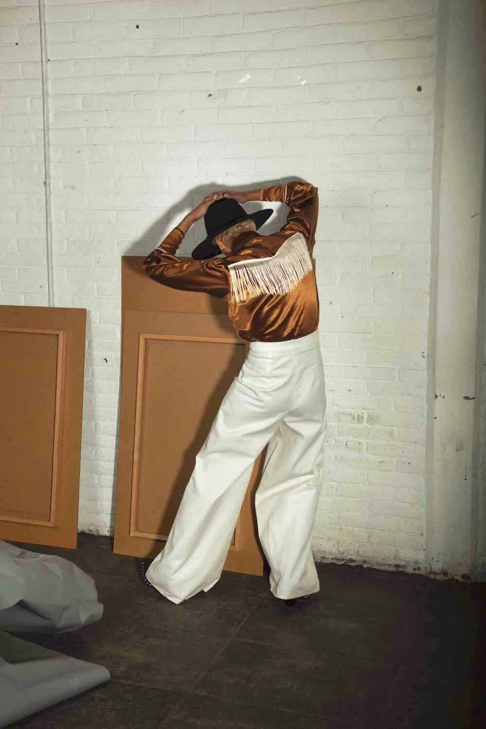 Xan Terracotta Silk Blouse