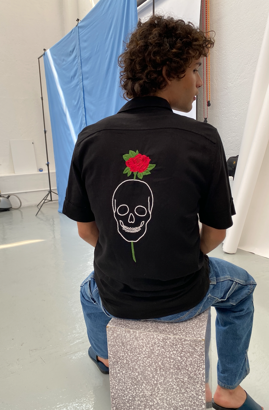 Camisa Skull & Flowers