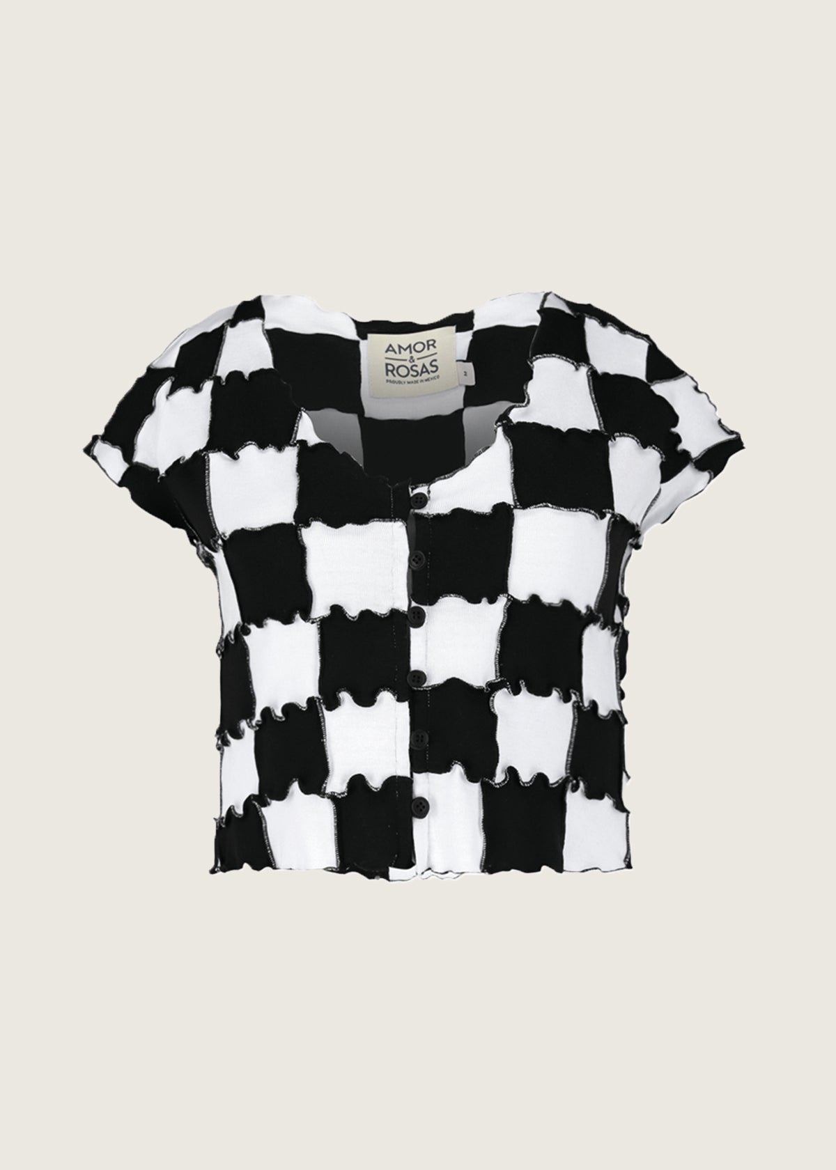 Patchwork Ribbed Top