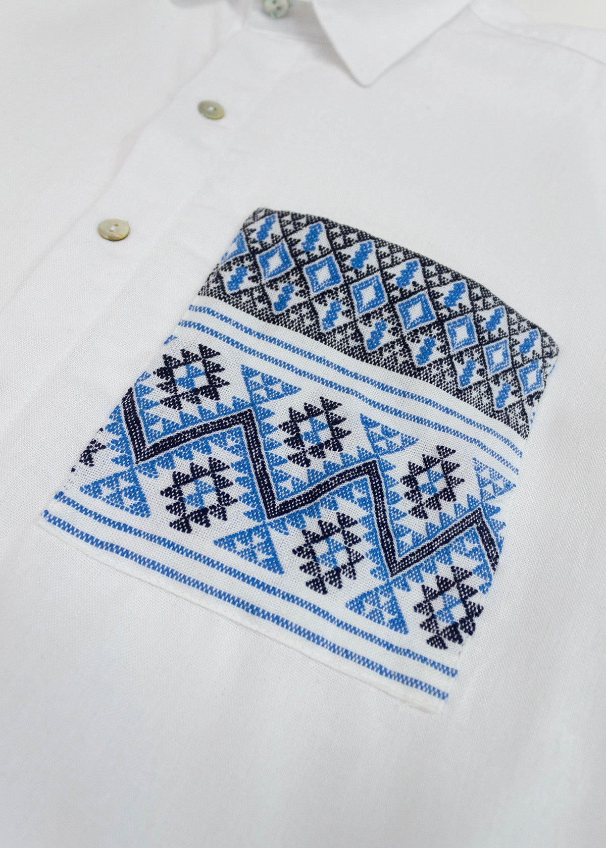Camisa Bolsillo Telar Rombos
