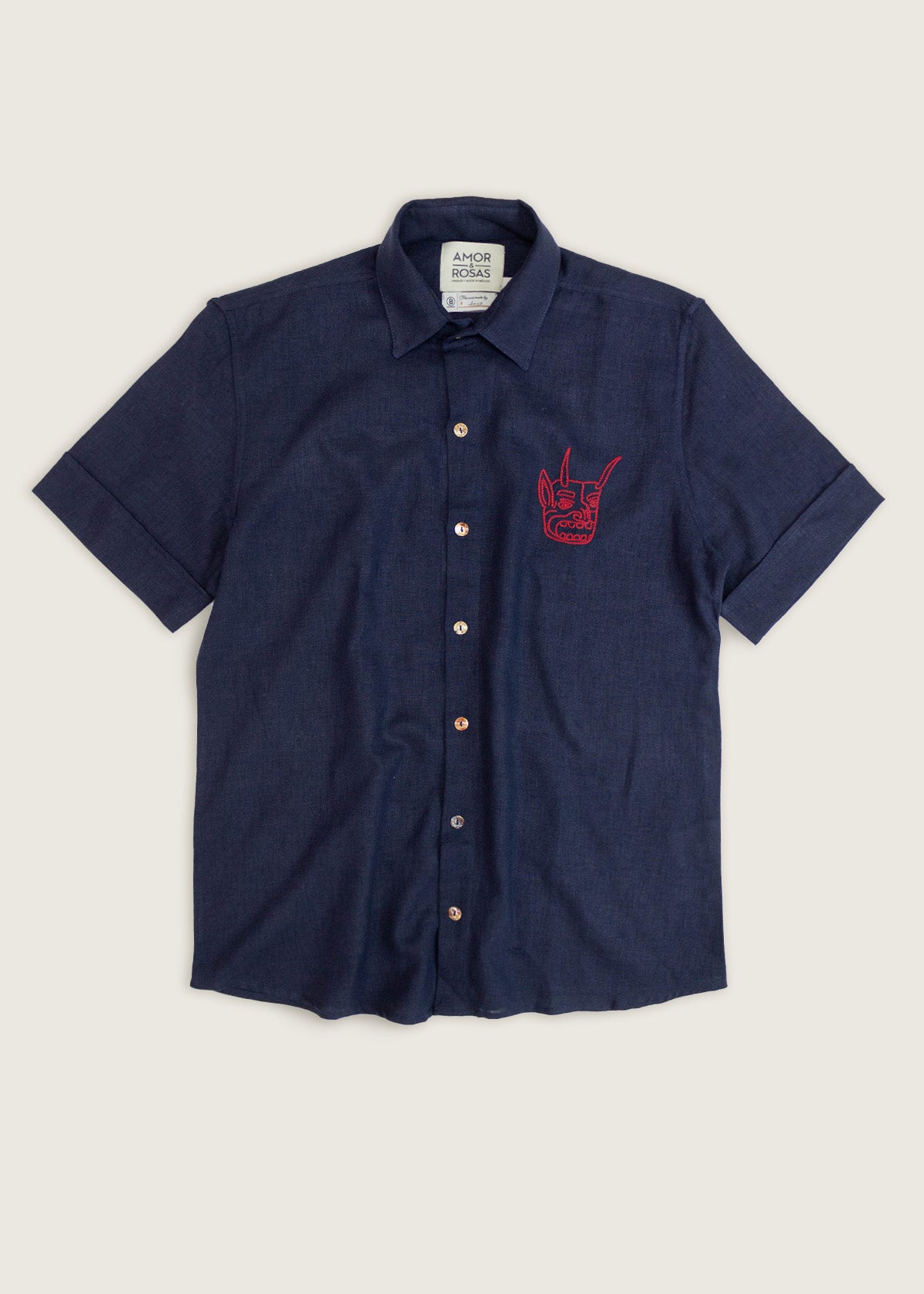 Camisa diablo bordada