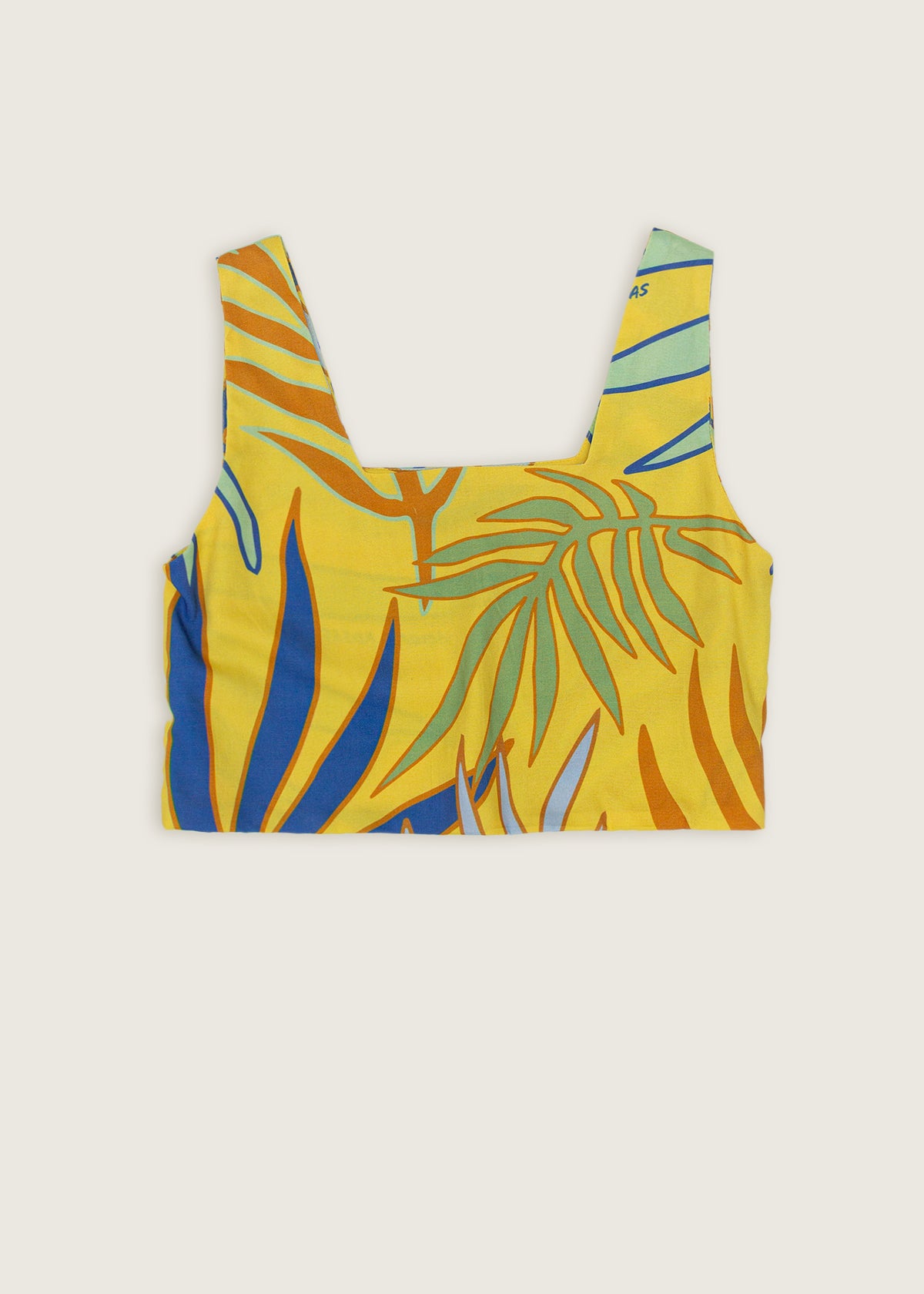 Blusa Estampada Cuadrada Palmeras